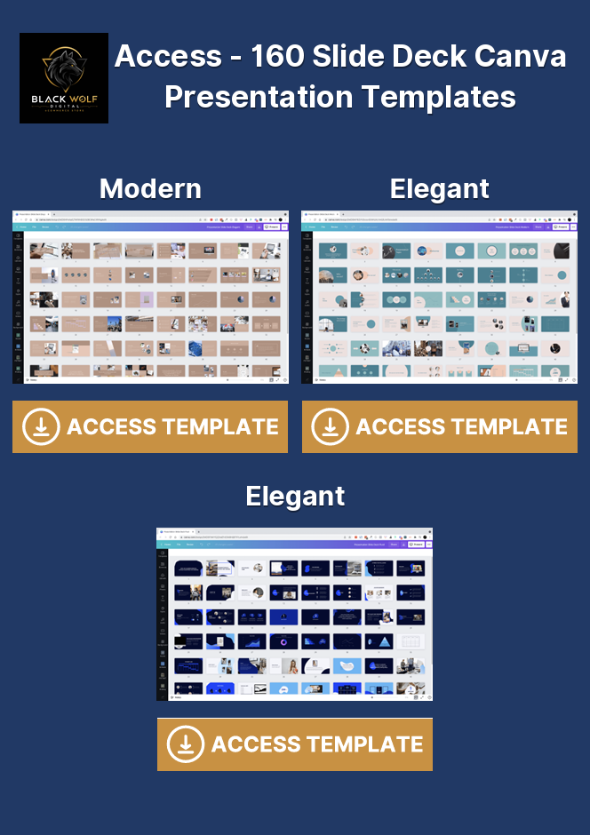 SLIDE DECK CANVA PRESENTATION TEMPLATES BUNDLE